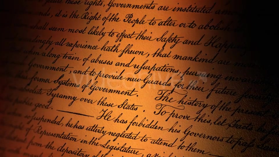 US Declaration of Independence VIII Videohive 21287121 Motion Graphics Image 3