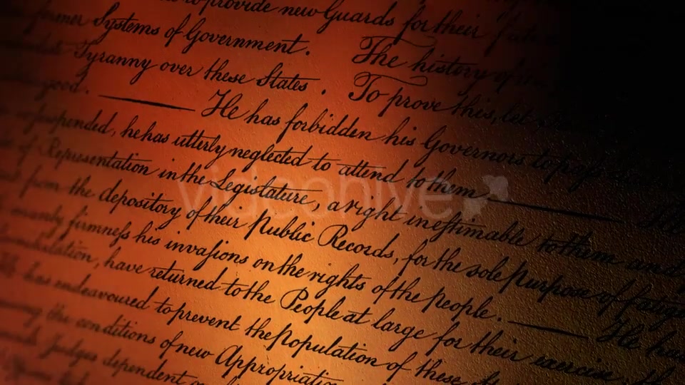 US Declaration of Independence VIII Videohive 21287121 Motion Graphics Image 4
