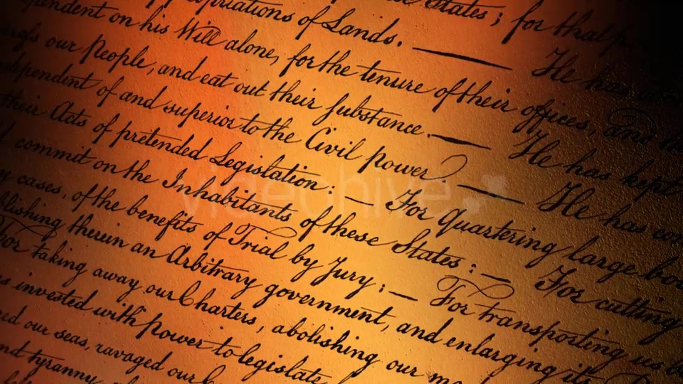 US Declaration of Independence VIII Videohive 21287121 Motion Graphics Image 6