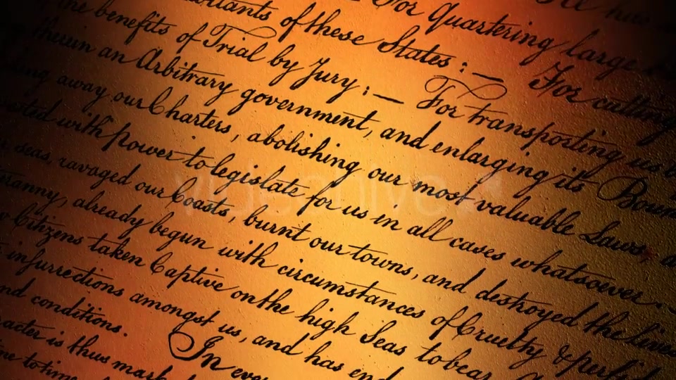 US Declaration of Independence VIII Videohive 21287121 Motion Graphics Image 7