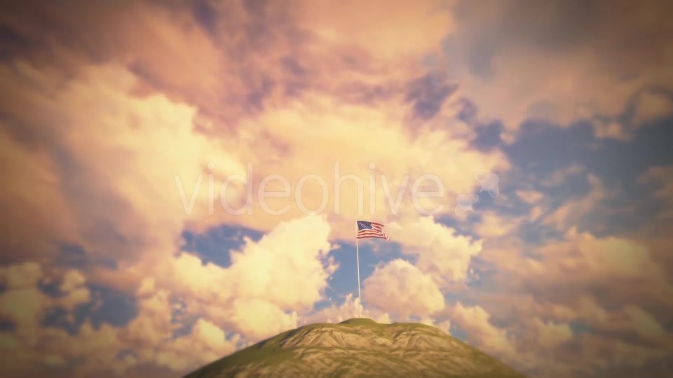 US Flag on Hill Videohive 19445102 Motion Graphics Image 7