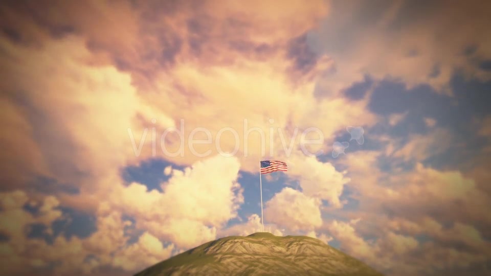 US Flag on Hill Videohive 19445102 Motion Graphics Image 8