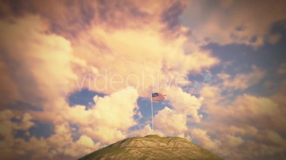 US Flag on Hill Videohive 19445102 Motion Graphics Image 9