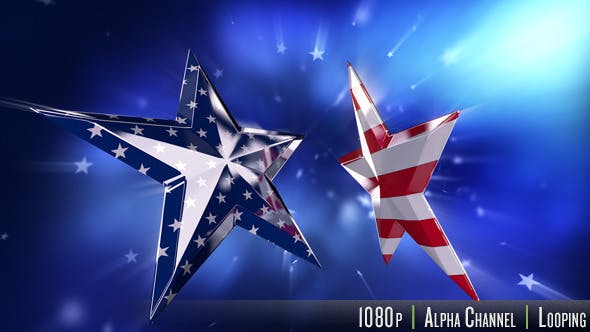 USA American Flag in Stars - Videohive Download 11616064