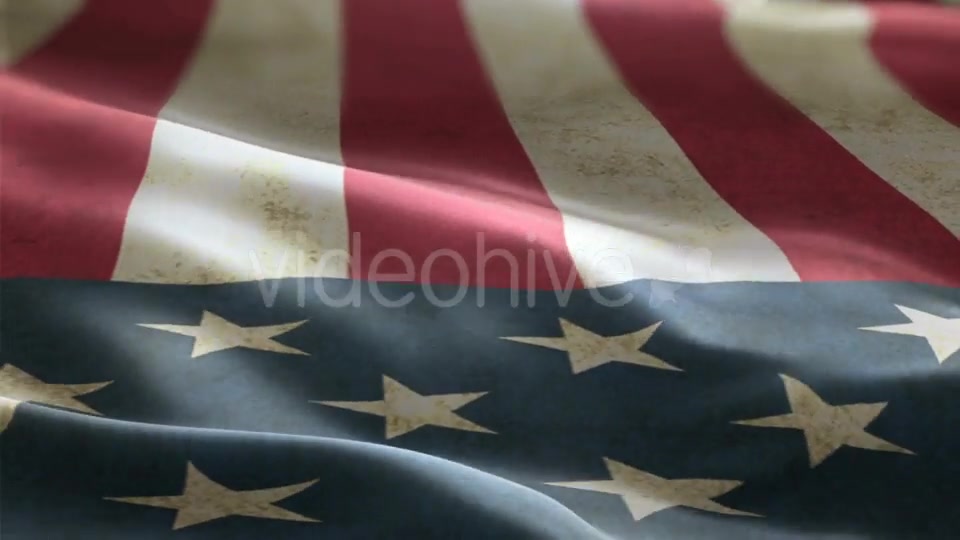 USA Flag Waving in the Wind Videohive 19873611 Motion Graphics Image 3