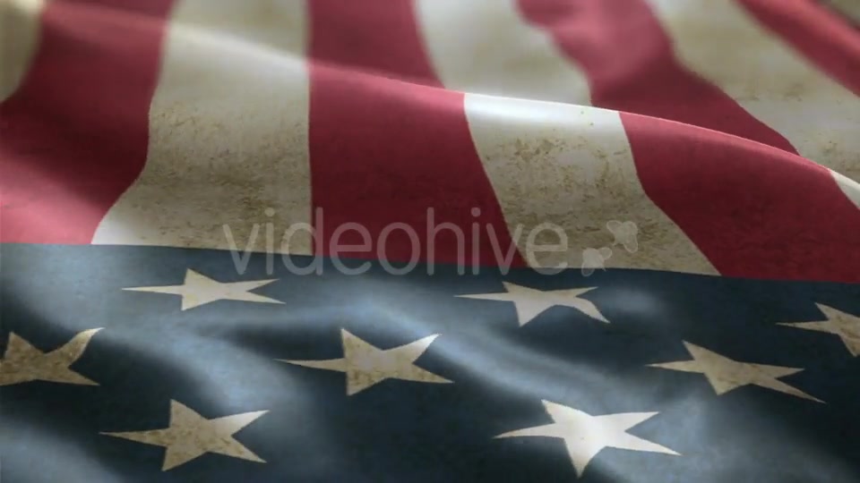 USA Flag Waving in the Wind Videohive 19873611 Motion Graphics Image 4