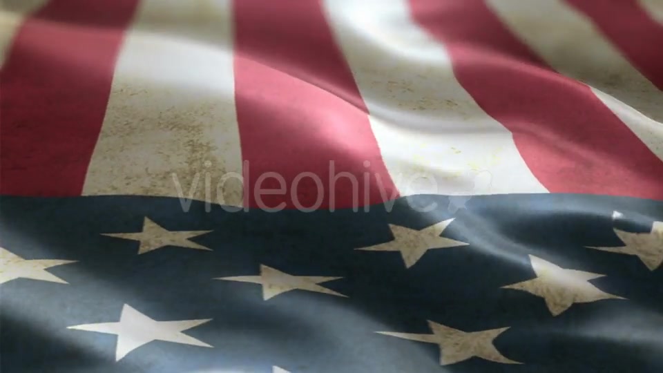 USA Flag Waving in the Wind Videohive 19873611 Motion Graphics Image 5