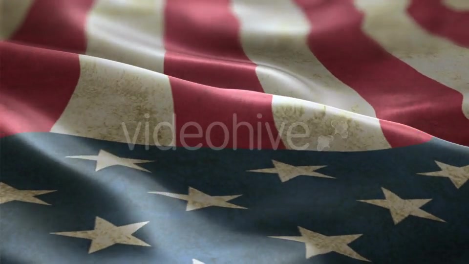 USA Flag Waving in the Wind Videohive 19873611 Motion Graphics Image 9