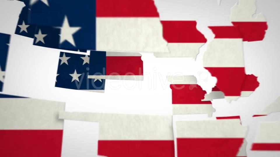 USA Map States Combine Videohive 14593027 Motion Graphics Image 2