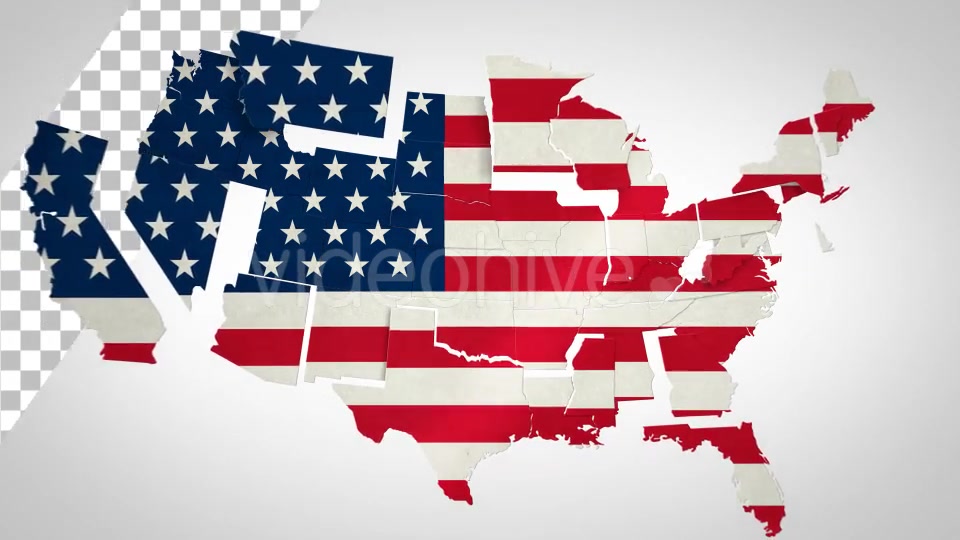 USA Map States Combine Videohive 14593027 Motion Graphics Image 5
