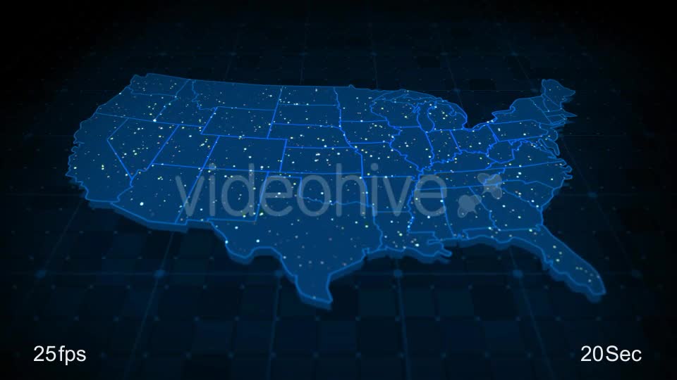 USA Map Videohive 21531755 Motion Graphics Image 1
