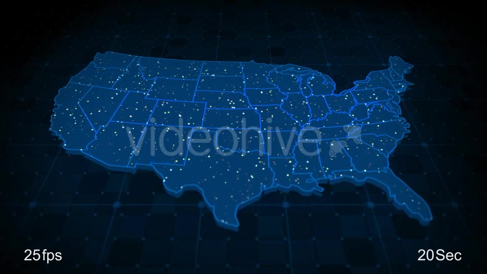 USA Map Videohive 21531755 Motion Graphics Image 2