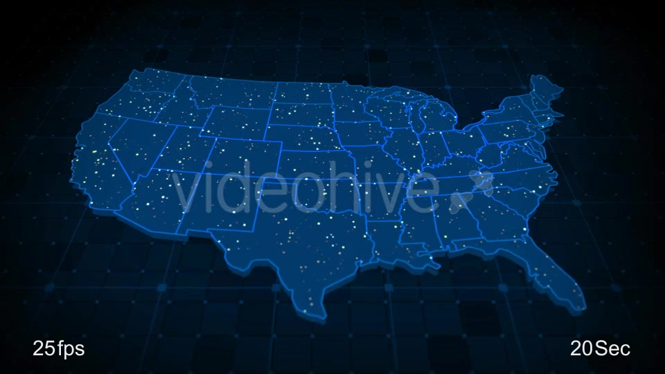 USA Map Videohive 21531755 Motion Graphics Image 3
