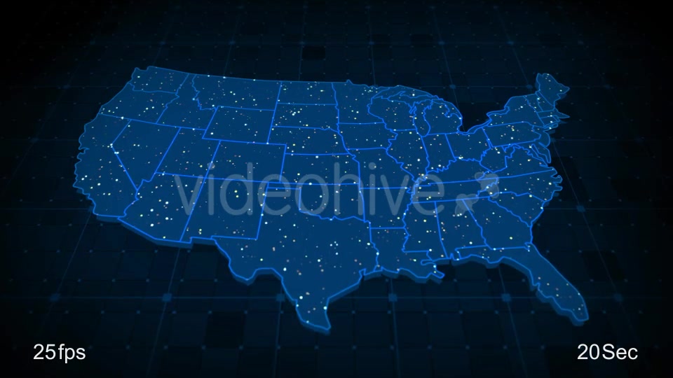 USA Map Videohive 21531755 Motion Graphics Image 4