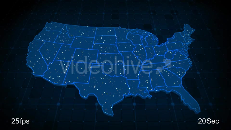 USA Map Videohive 21531755 Motion Graphics Image 5