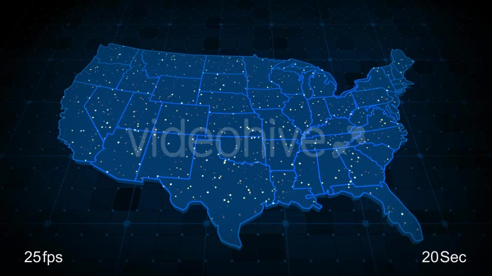 USA Map Videohive 21531755 Motion Graphics Image 6