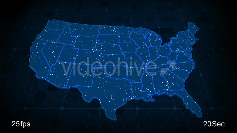 USA Map Videohive 21531755 Motion Graphics Image 7