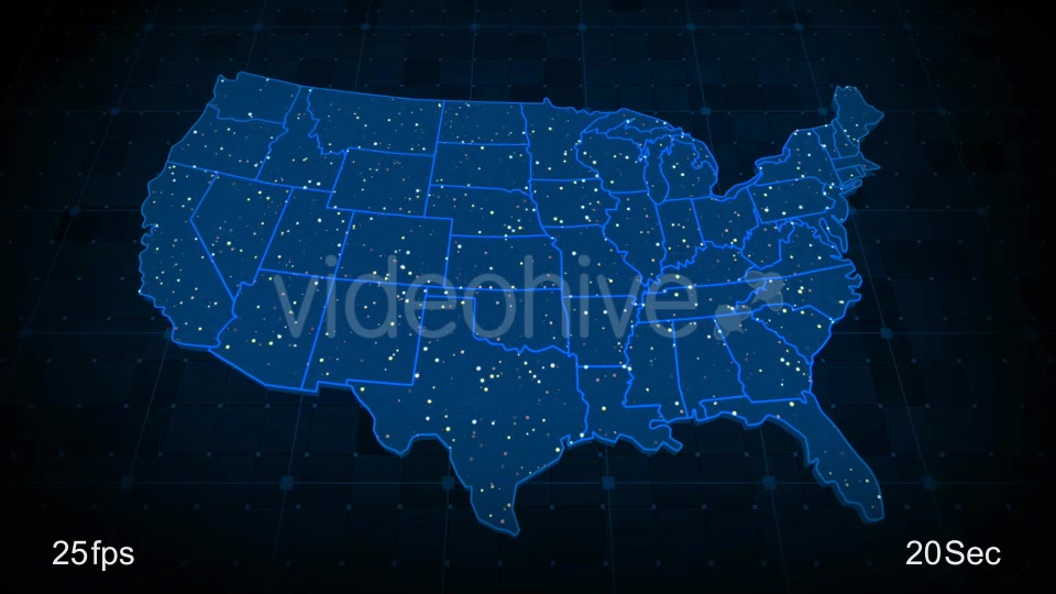 USA Map Videohive 21531755 Motion Graphics Image 9