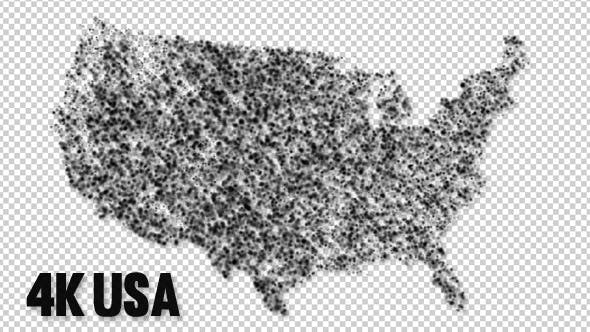 USA Particles Formation - Videohive 12650797 Download