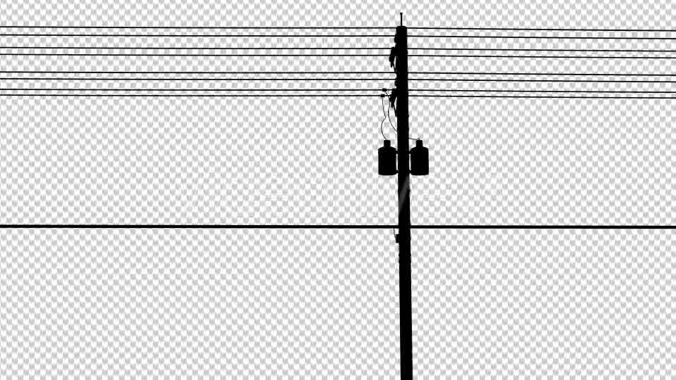 Utility Pole Silhouettes On The Road Videohive 17212323 Motion Graphics Image 10