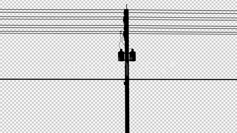 Utility Pole Silhouettes On The Road Videohive 17212323 Motion Graphics Image 2