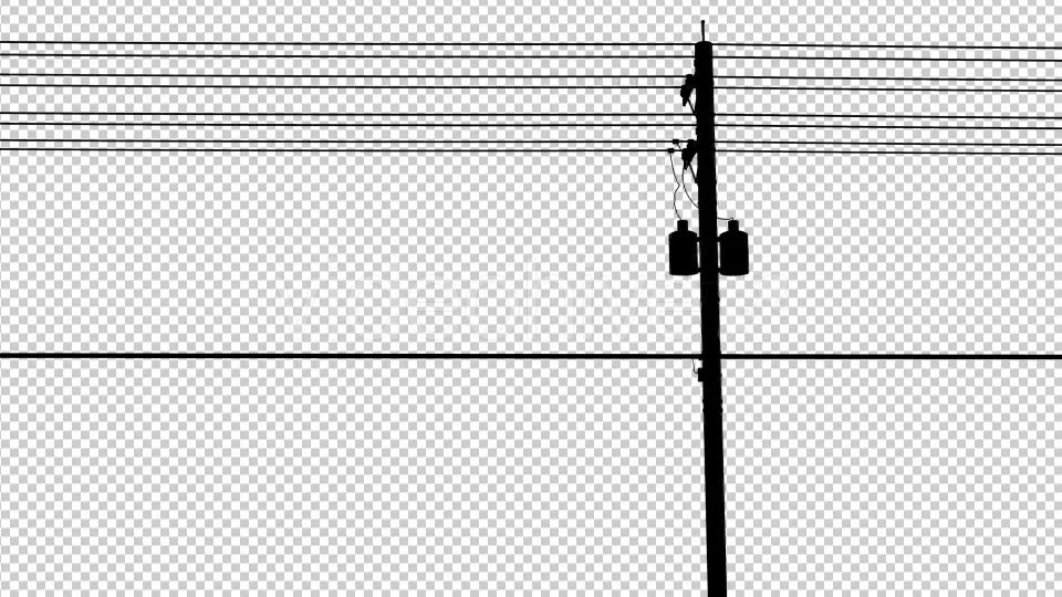 Utility Pole Silhouettes On The Road Videohive 17212323 Motion Graphics Image 3