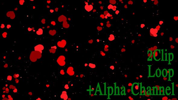 Valentine Heart Falling - Videohive Download 21361643