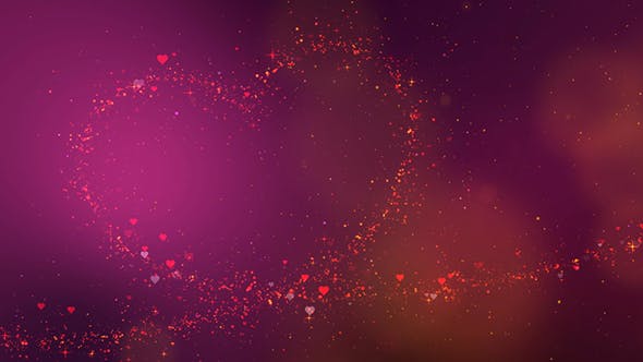 Valentine Heart Particles Background - 21335709 Videohive Download