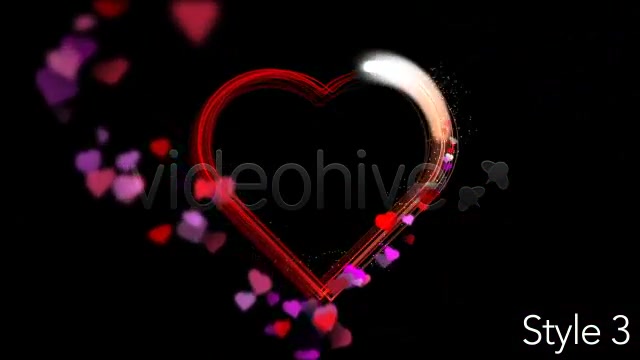 Valentines Day Hearts Animating 3 Looped Styles Videohive 3203084 Motion Graphics Image 10