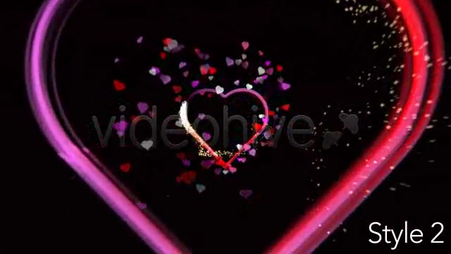 Valentines Day Hearts Animating 3 Looped Styles Videohive 3203084 Motion Graphics Image 6