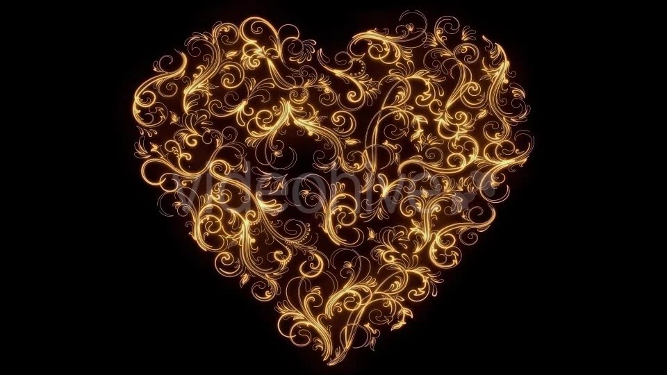 Valentines Hearts Calligrapy Videohive 14542679 Motion Graphics Image 2