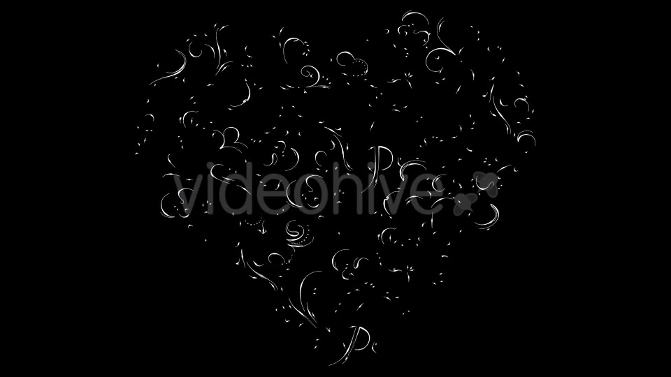 Valentines Hearts Calligrapy Videohive 14542679 Motion Graphics Image 7