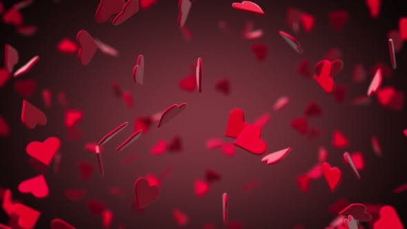 Valentines Hearts Flying - Videohive Download 21323732