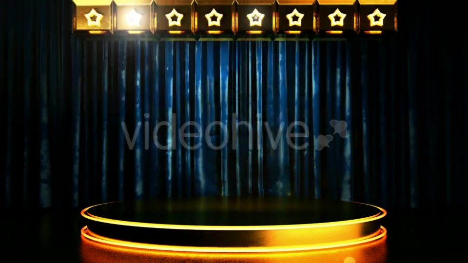 Velvet Curtain Stage With Loop Lights Videohive 18744598 Motion Graphics Image 3