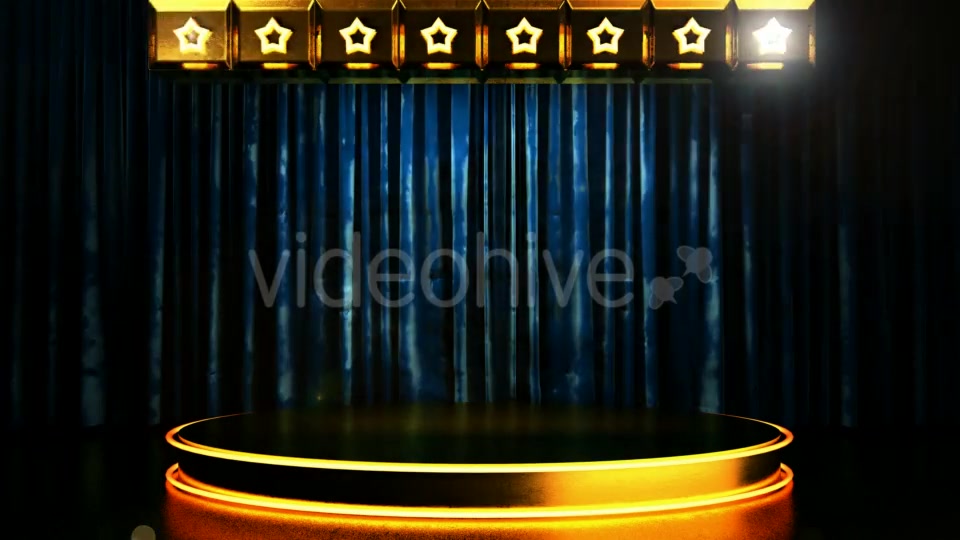 Velvet Curtain Stage With Loop Lights Videohive 18744598 Motion Graphics Image 5