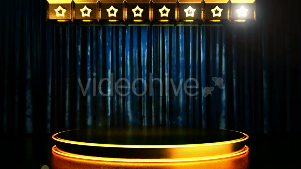 Velvet Curtain Stage With Loop Lights Videohive 18744598 Motion Graphics Image 6