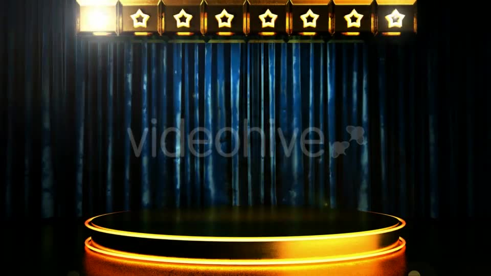 Velvet Curtain Stage With Loop Lights Videohive 18744598 Motion Graphics Image 8