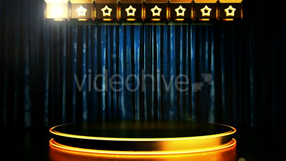 Velvet Curtain Stage With Loop Lights Videohive 18744598 Motion Graphics Image 9