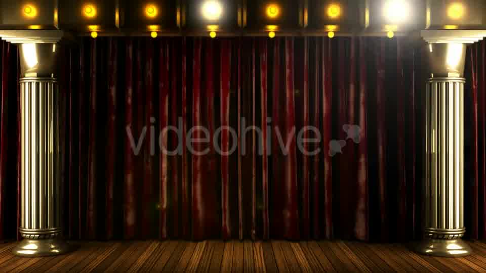 Velvet Curtain Stage With Loop Lights Videohive 18744684 Motion Graphics Image 10