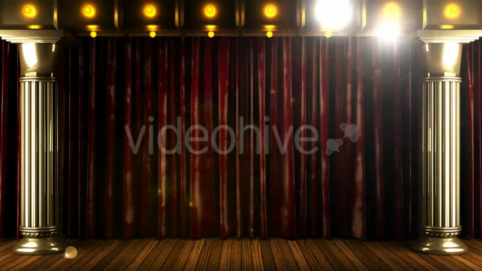 Velvet Curtain Stage With Loop Lights Videohive 18744684 Motion Graphics Image 6