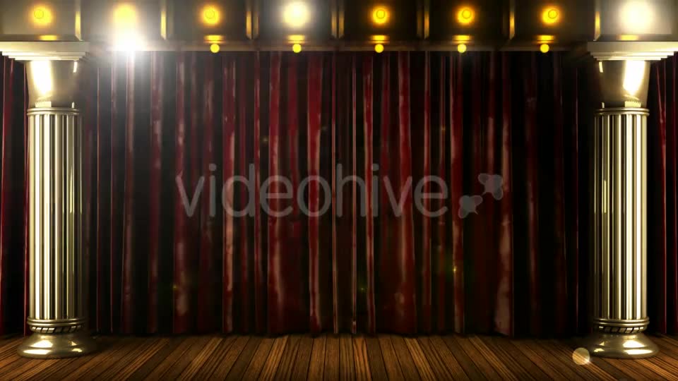 Velvet Curtain Stage With Loop Lights Videohive 18744684 Motion Graphics Image 7