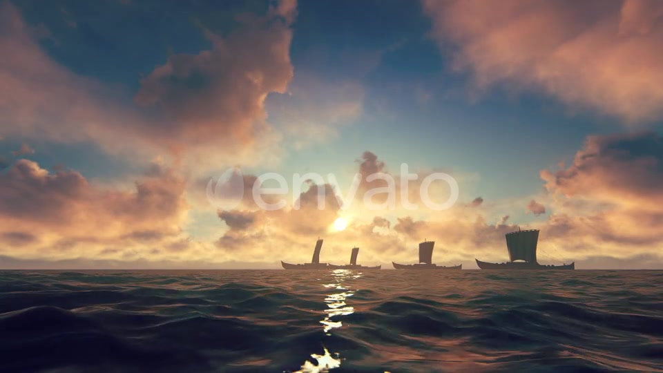 Viking Ships Sailing Videohive 22022351 Motion Graphics Image 3