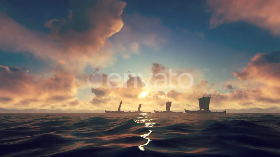 Viking Ships Sailing Videohive 22022351 Motion Graphics Image 5