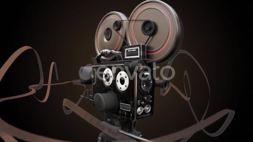 Vintage Movie Camera With Widening Shutter Videohive 21729921 Motion Graphics Image 1