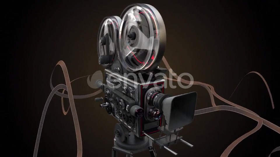 Vintage Movie Camera With Widening Shutter Videohive 21729921 Motion Graphics Image 3