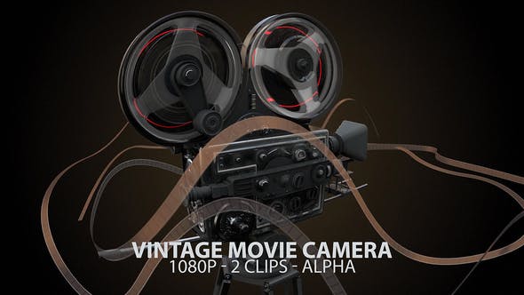 Vintage Movie Camera With Widening Shutter - Download Videohive 21729921