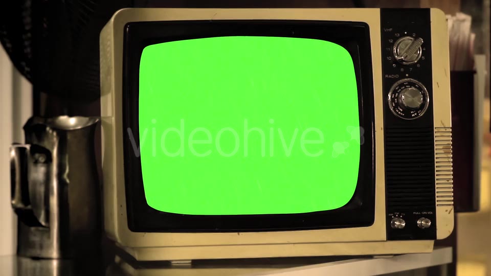 Vintage TV Green Screen.  Videohive 18710719 Stock Footage Image 3