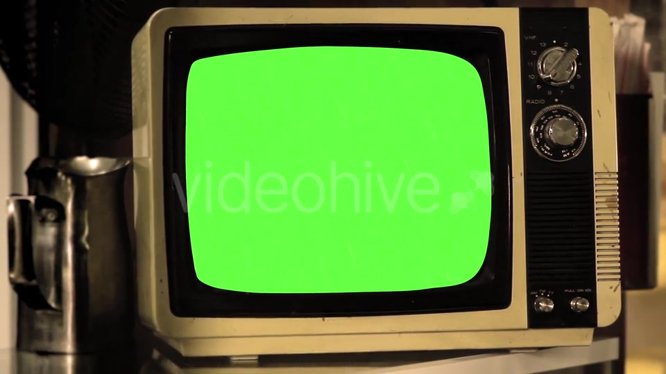 Vintage TV Green Screen.  Videohive 18710719 Stock Footage Image 5