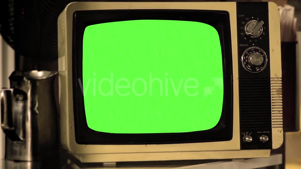 Vintage TV Green Screen.  Videohive 18710719 Stock Footage Image 7