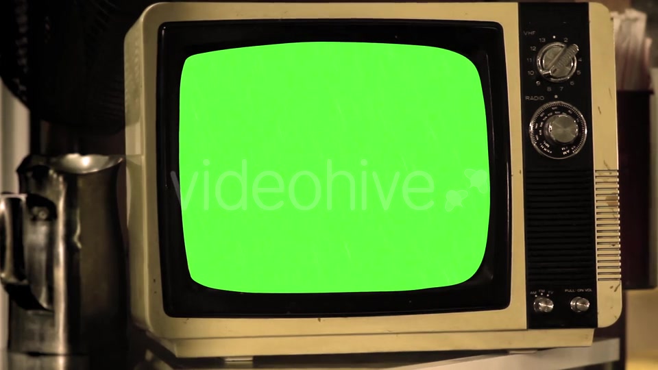 Vintage TV Green Screen.  Videohive 18710719 Stock Footage Image 8